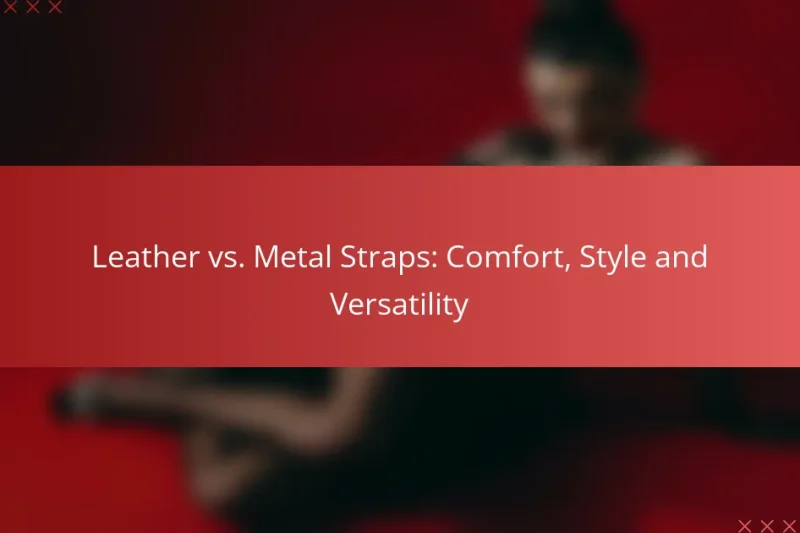 Leather vs. Metal Straps: Comfort, Style and Versatility