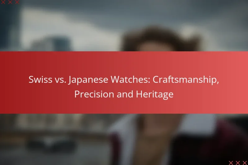 Swiss vs. Japanese Watches: Craftsmanship, Precision and Heritage